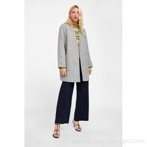 2020 OEM Damen Wintermode gefälschter Wollmantel